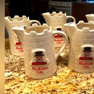 4 beefeather Gin Pitchers